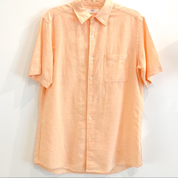 Uniqlo Other - NWOT UNIQLO Buttoned Down Shirt Light Peach